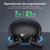 1Hora AUT205 Negro Auriculares Inalambricos Bluetooth 5.3 con Microfono - Orro Home Mexico