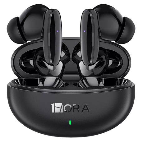 1Hora AUT205 Negro Auriculares Inalambricos Bluetooth 5.3 con Microfono - Orro Home Mexico