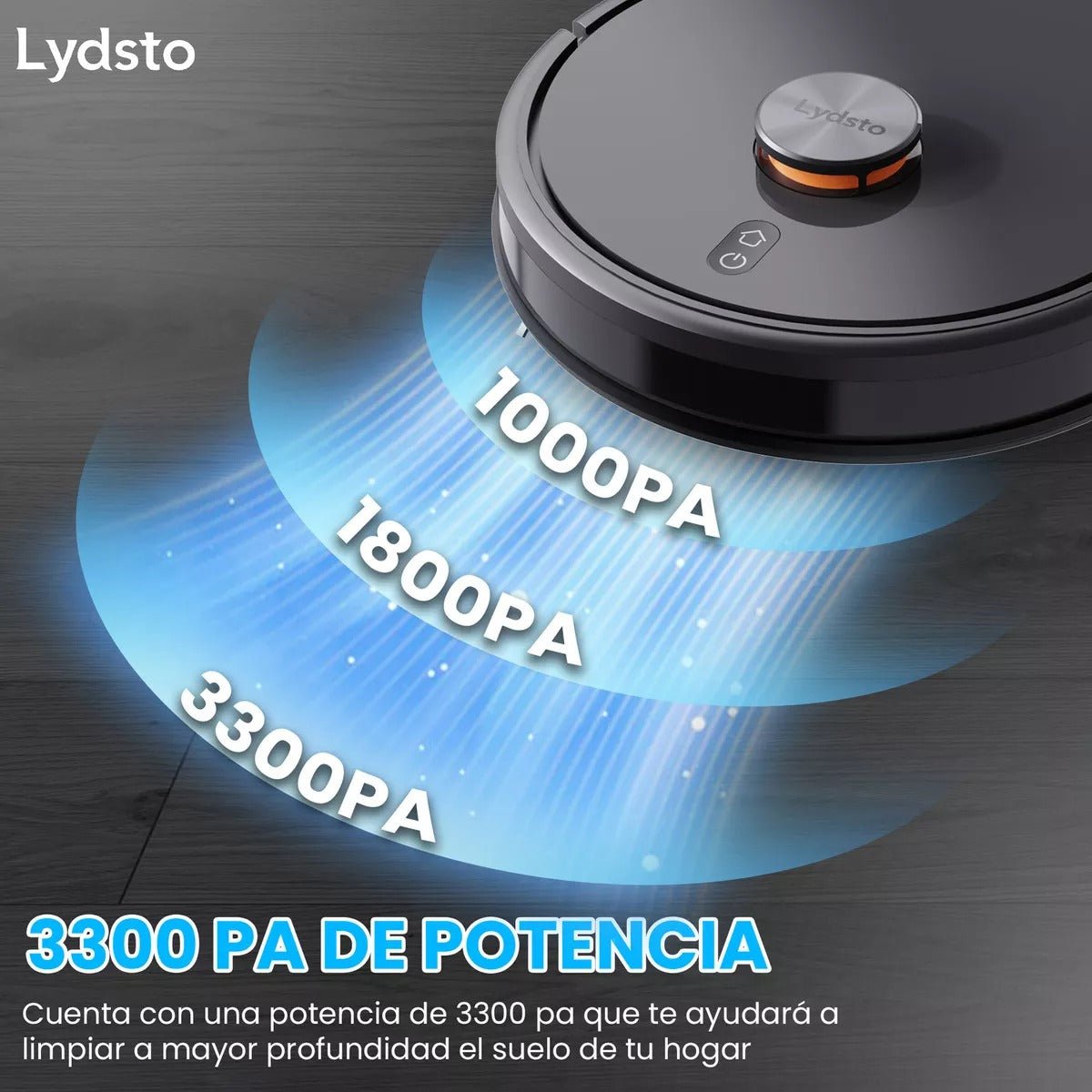 Robot Aspiradora Inteligente Lydsto R5d Gran Poder Succión Negro - Orro Home Mexico