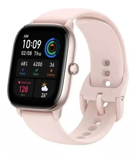 Smartwatch Amazfit Gts 4 Mini 1.65 Amoled 120 Modos 5 Atm Color De La Caja Flamingo Pink - Orro Home Mexico